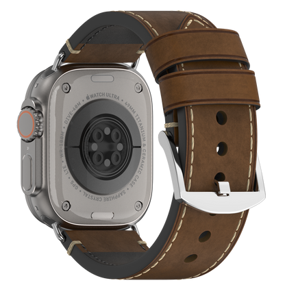 Premium Vintage Leather Band for Apple Watch ,  Handcrafted Distressed Finish