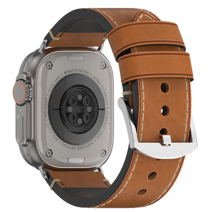 Premium Vintage Leather Band for Apple Watch ,  Handcrafted Distressed Finish