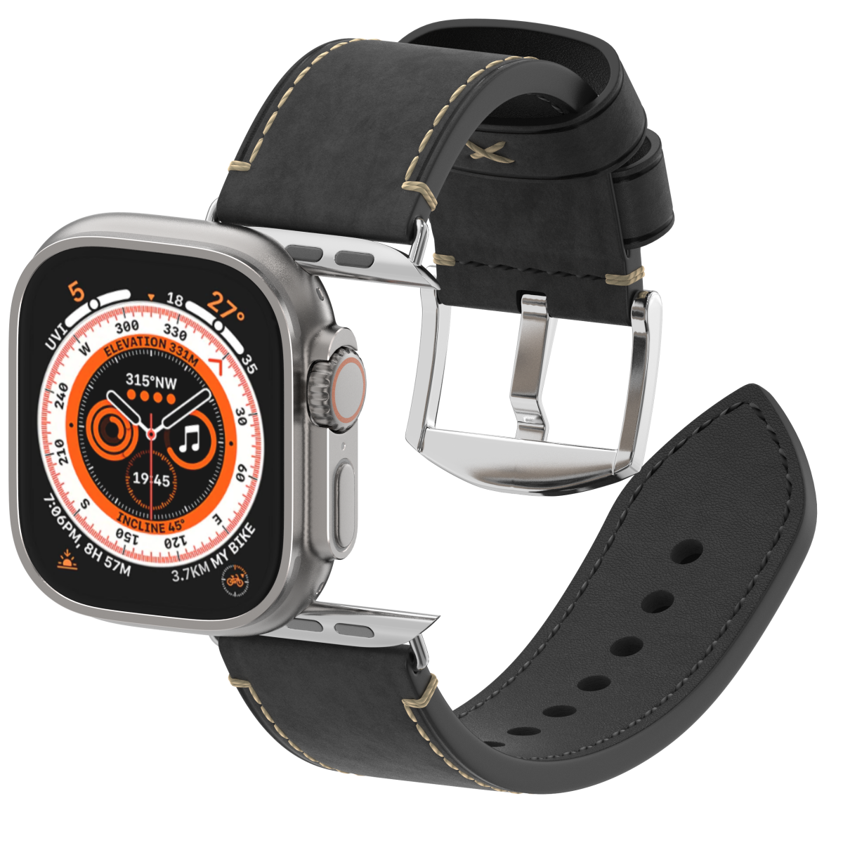 Premium Vintage Leather Band for Apple Watch ,  Handcrafted Distressed Finish