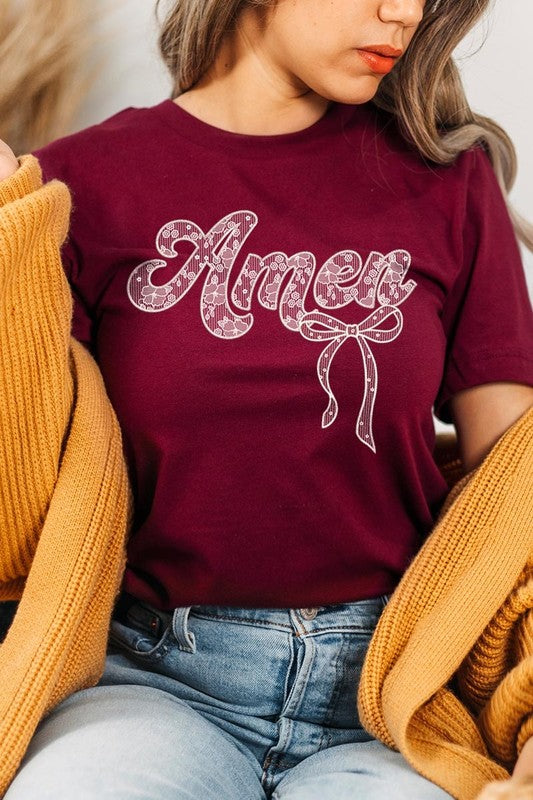 Amen Lace Graphic Tee