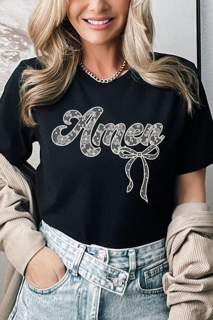 Amen Lace Graphic Tee