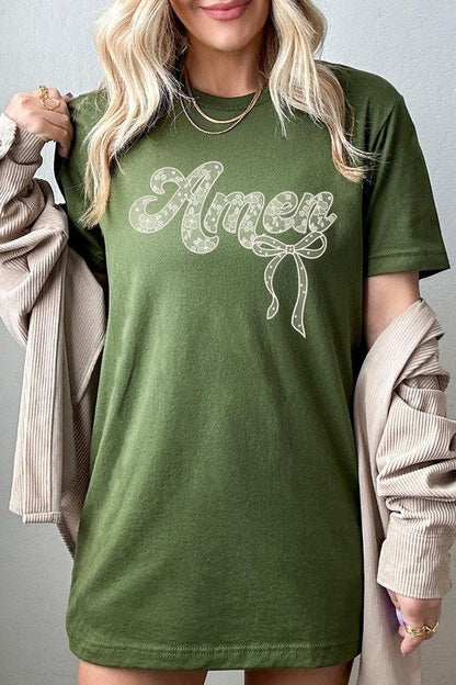 Amen Lace Graphic Tee