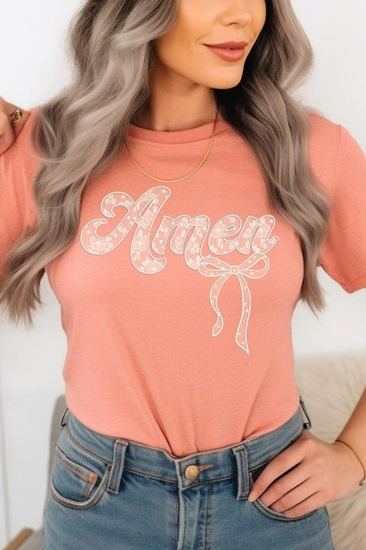 Amen Lace Graphic Tee