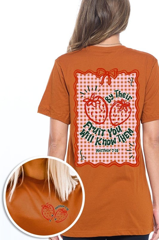 By their Fruit Strawberry Graphic Tee