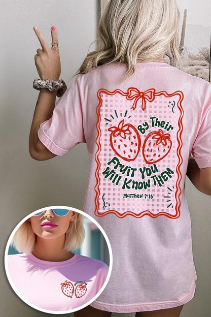 By their Fruit Strawberry Graphic Tee