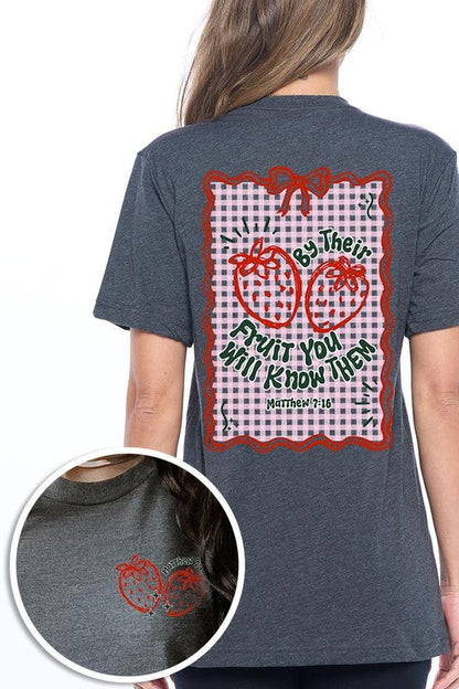 By their Fruit Strawberry Graphic Tee