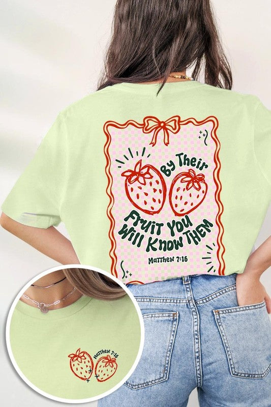 By their Fruit Strawberry Graphic Tee