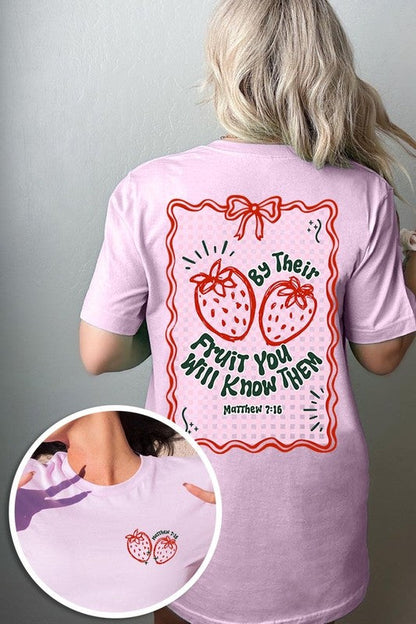 By their Fruit Strawberry Graphic Tee