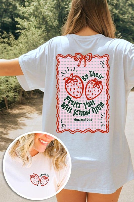 By their Fruit Strawberry Graphic Tee