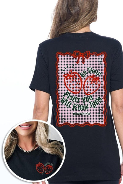 By their Fruit Strawberry Graphic Tee