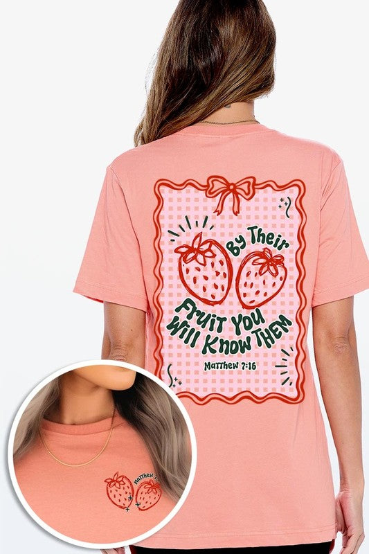 By their Fruit Strawberry Graphic Tee