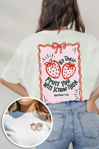 By their Fruit Strawberry Graphic Tee