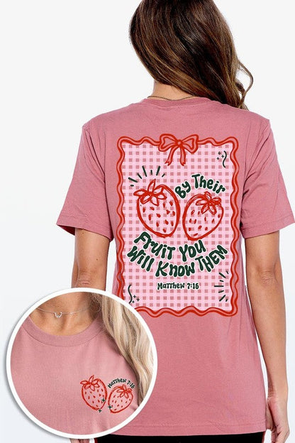 By their Fruit Strawberry Graphic Tee