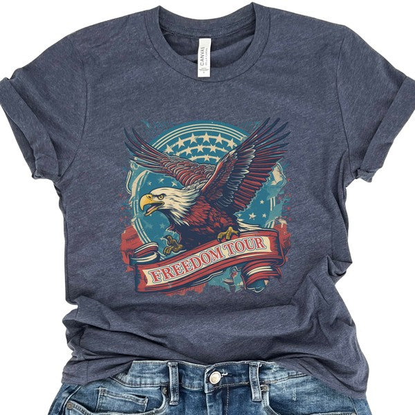 Plus Eagle Freedom Tour Vintage Style t-shirt