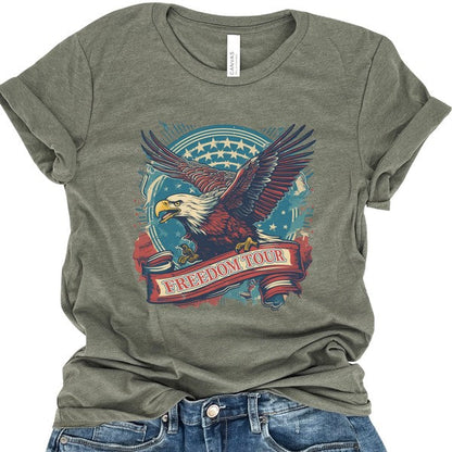 Plus Eagle Freedom Tour Vintage Style t-shirt