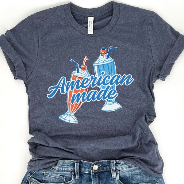 American Made Ice Cream Shakes Cherry Top Tee