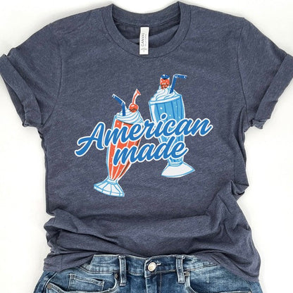 American Made Ice Cream Shakes Cherry Top Tee