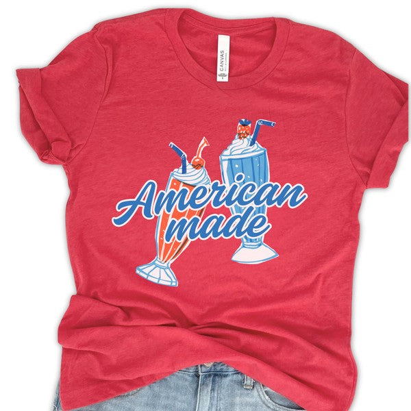 American Made Ice Cream Shakes Cherry Top Tee