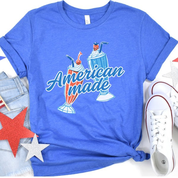 American Made Ice Cream Shakes Cherry Top Tee
