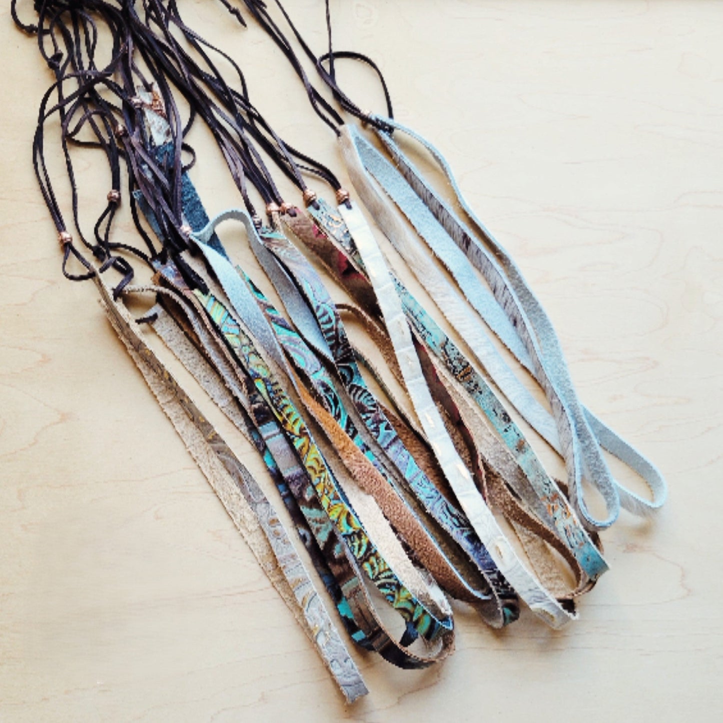 **Gilded Navajo Embossed Leather Hat Band Only 951z