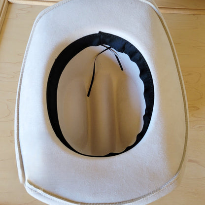 Tan Hide Western Leather Band w/ Choice of Boho Hat 985L