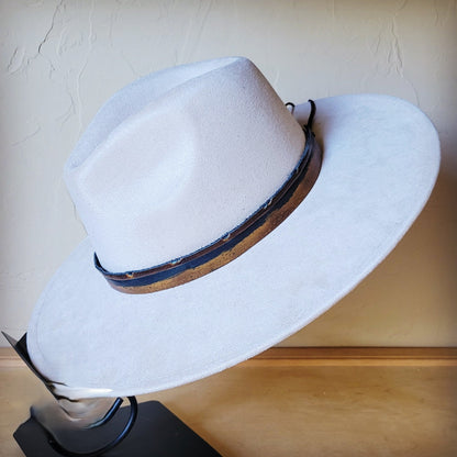 Red Brown Navajo Western Leather Band w/ Choice of Boho Hat 985j