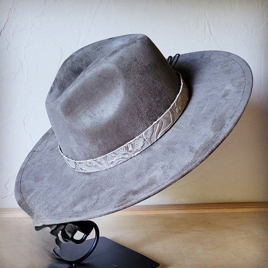 Gilded Cowboy Western Leather Band w/ Choice of Boho Hat 985b