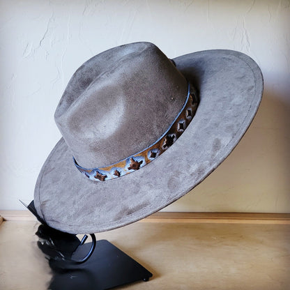 Blue Navajo Western Leather Band w/ Choice of Boho Hat 984x