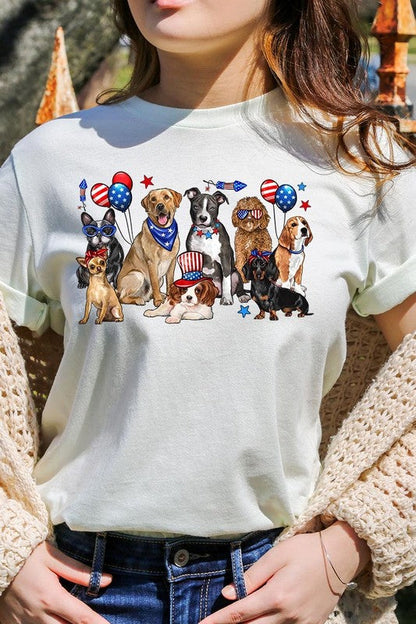 4th of July dogs Graphic Tee