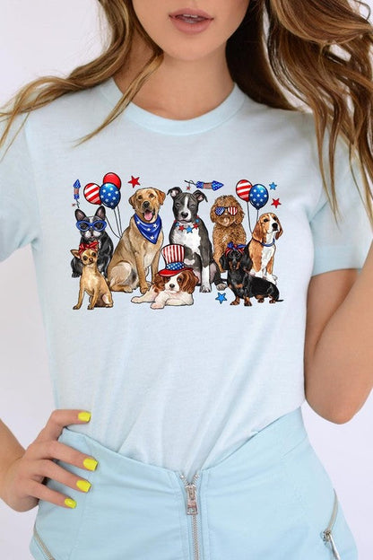 4th of July dogs Graphic Tee