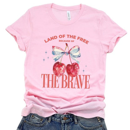 Plus - Cherries and Bow Women's American T-shirt