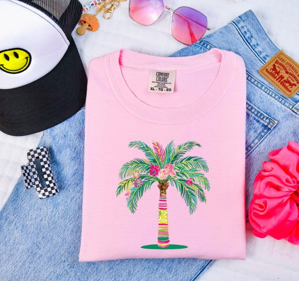 Preppy Palm Comfort Color Tee