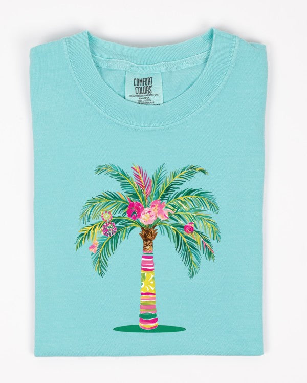 Preppy Palm Comfort Color Tee