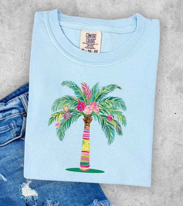 Preppy Palm Comfort Color Tee
