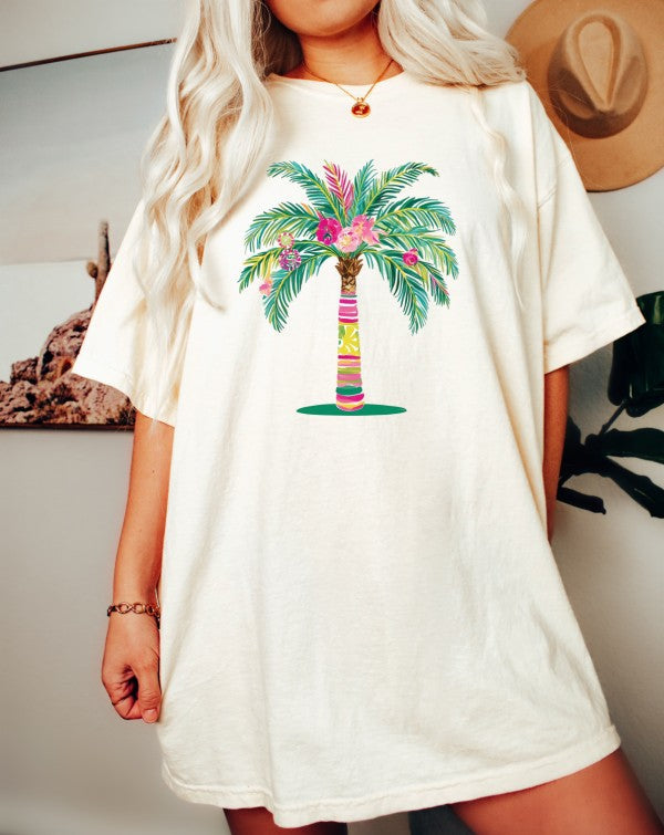 Preppy Palm Comfort Color Tee