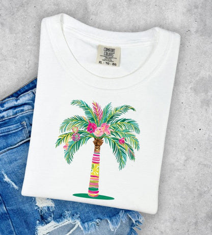 Preppy Palm Comfort Color Tee
