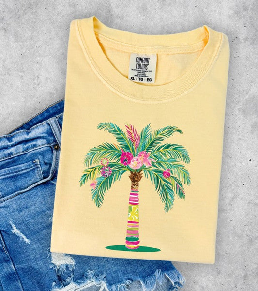 Preppy Palm Comfort Color Tee