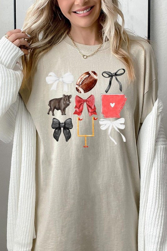 Arkansas Football Graphic Heavy Cotton Tee