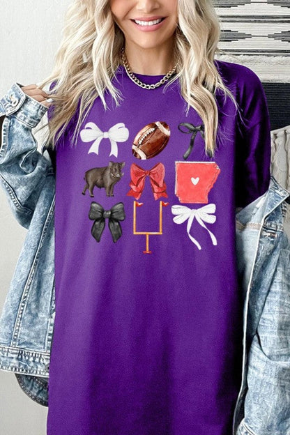 Arkansas Football Graphic Heavy Cotton Tee