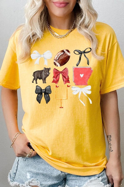 Arkansas Football Graphic Heavy Cotton Tee