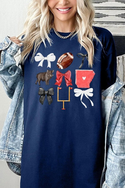 Arkansas Football Graphic Heavy Cotton Tee