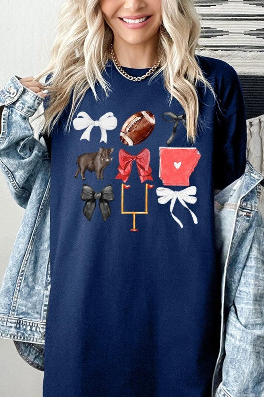 Arkansas Football Graphic Heavy Cotton Tee