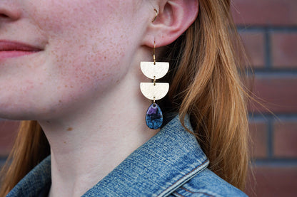 Aria Earrings - Midnight Shimmer