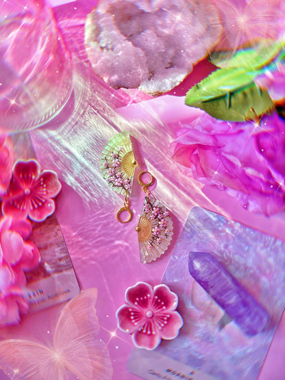 Folding Fan Earrings