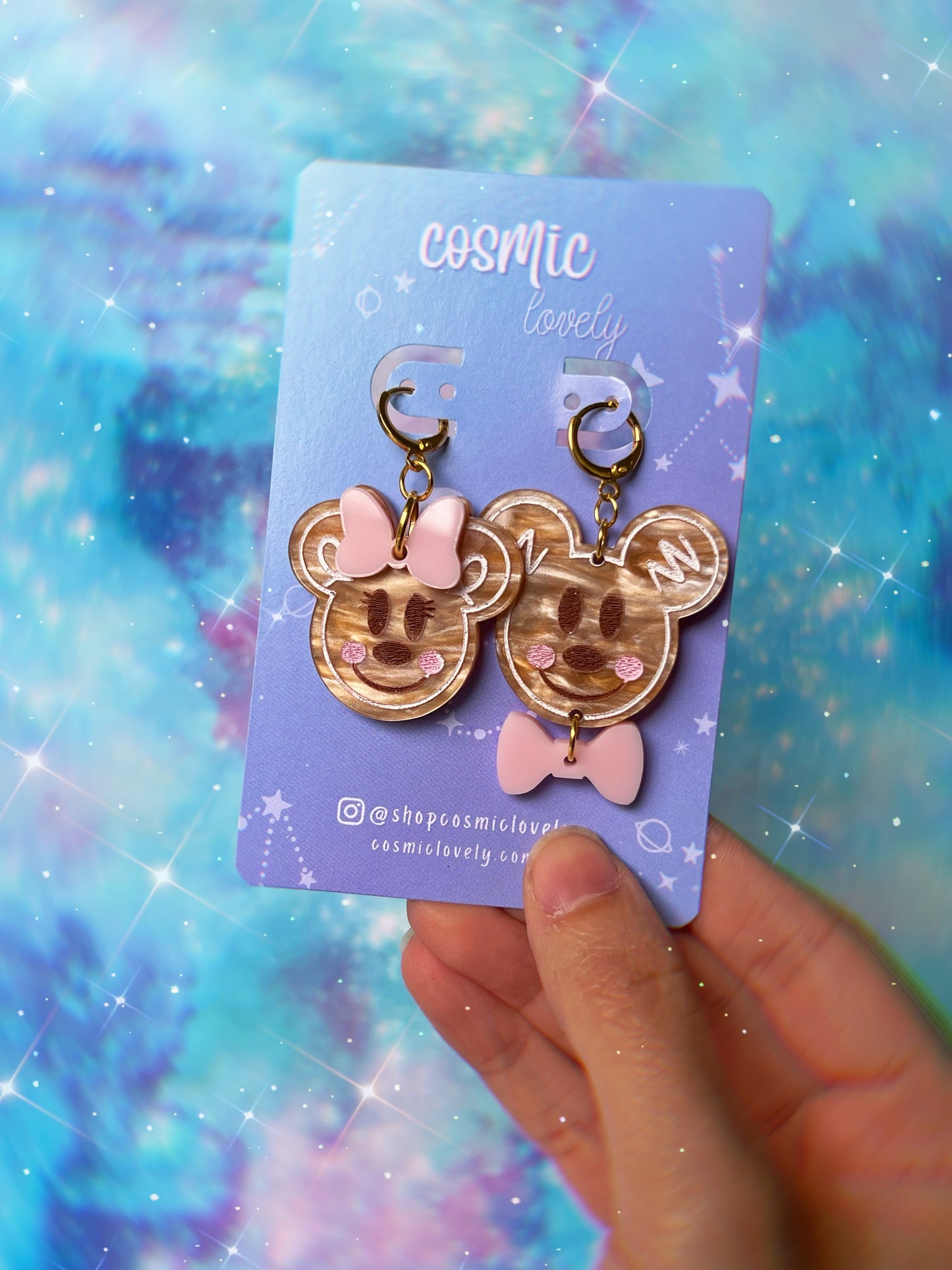 Gingerbread Mousey Earrings