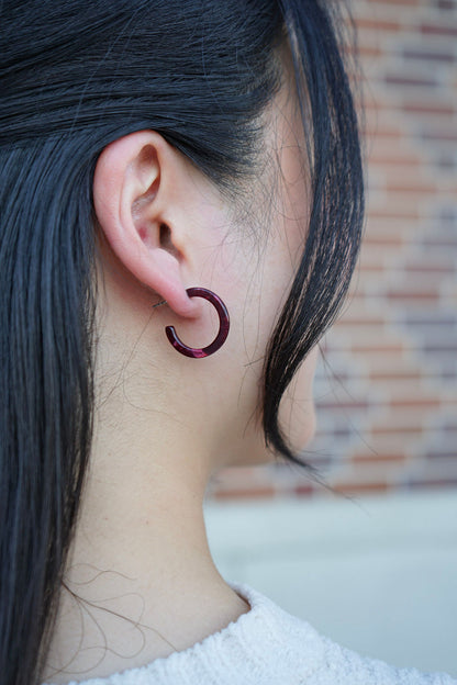 Cam Mini Hoops - Maroon