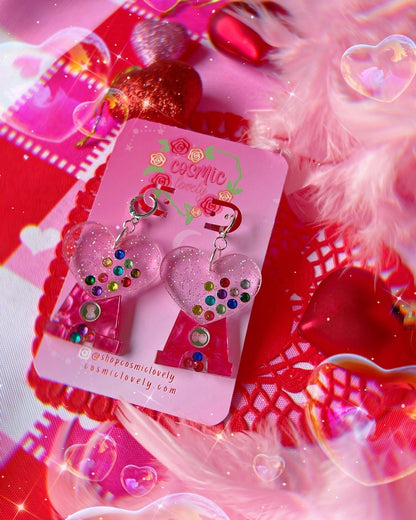 Heart Gumball Earrings