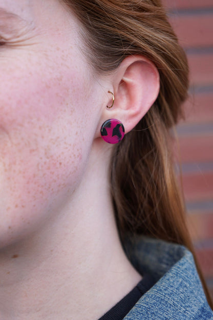 Sophie Studs - Fuchsia Tortoise