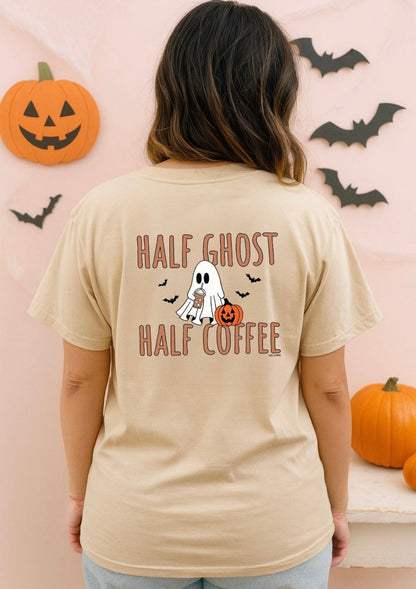 Half Coffee, Half Ghost Tee
