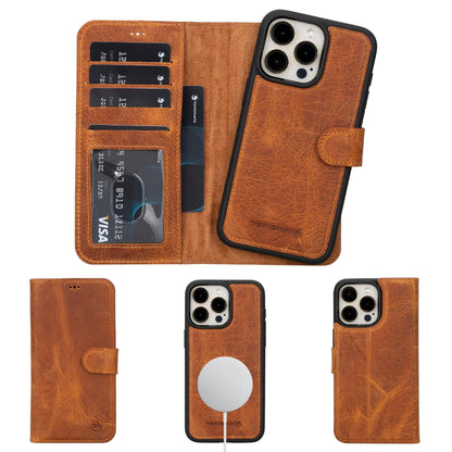 Casper iPhone 14 Series Detachable Leather Wallet Case
